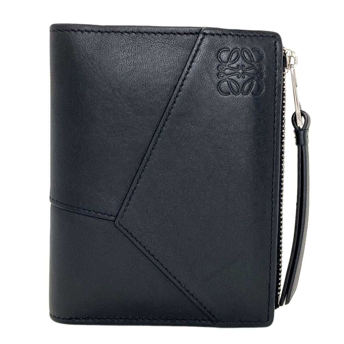 LOEWE anagram Bifold Wallet with Coin Pocket Leather Ladies [Used]