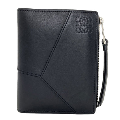 LOEWE anagram Bifold Wallet with Coin Pocket Leather Ladies [Used]