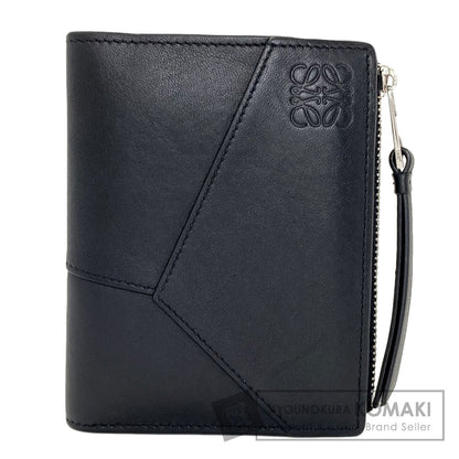LOEWE anagram Bifold Wallet with Coin Pocket Leather Ladies [Used]