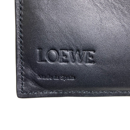 LOEWE anagram Bifold Wallet with Coin Pocket Leather Ladies [Used]