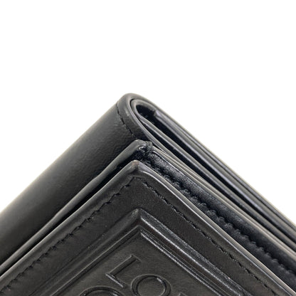 LOEWE Anagram Patch Tri-fold wallet (with Coin Pocket) Calf Ladies [Used]