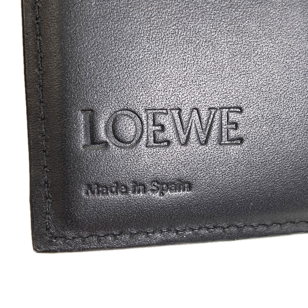 LOEWE Anagram Patch Tri-fold wallet (with Coin Pocket) Calf Ladies [Used]