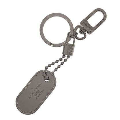 LOUIS VUITTON M63618 Porte Clé Tab Monogram ID key ring Monogram Eclipse mens [Used]