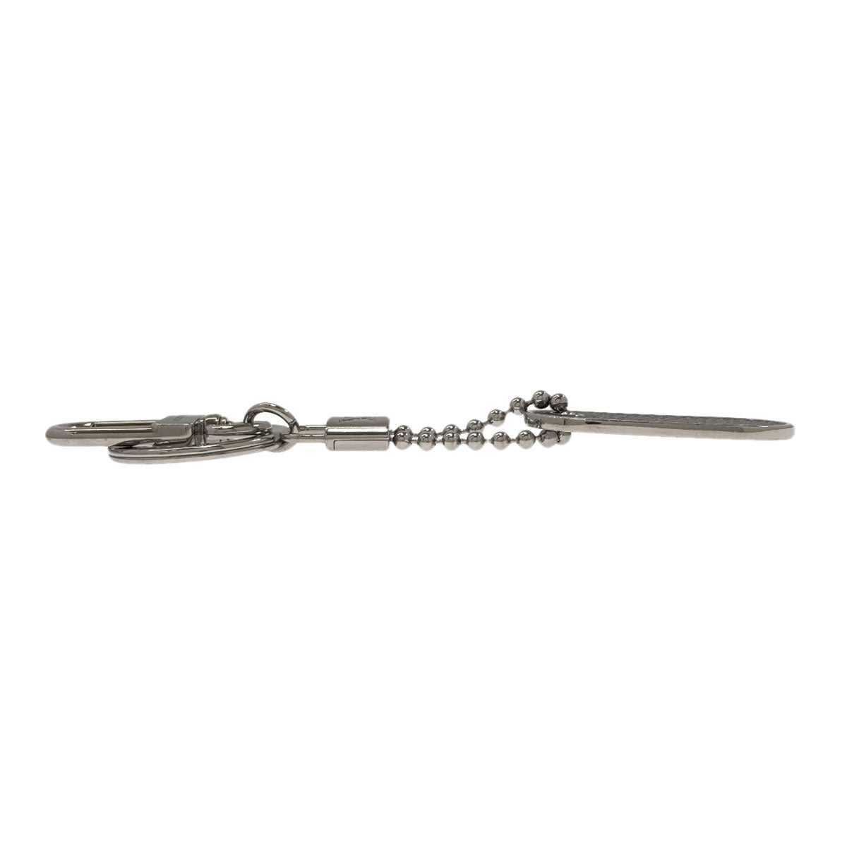 LOUIS VUITTON M63618 Porte Clé Tab Monogram ID key ring Monogram Eclipse mens [Used]