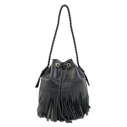 J&M Davidson fringe carnival Shoulder Bag Leather Ladies [Used]