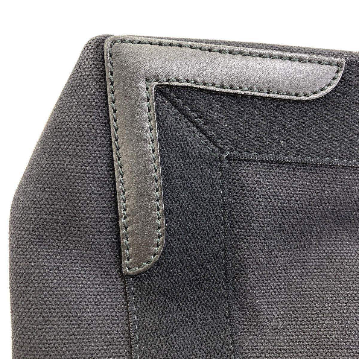BALENCIAGA 339933 NAVY CABAS Handbag Canvas LeatherLadies [Used]