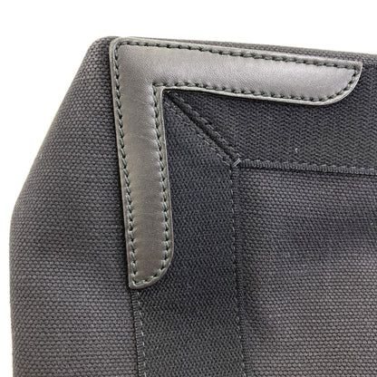 BALENCIAGA 339933 NAVY CABAS Handbag Canvas LeatherLadies [Used]