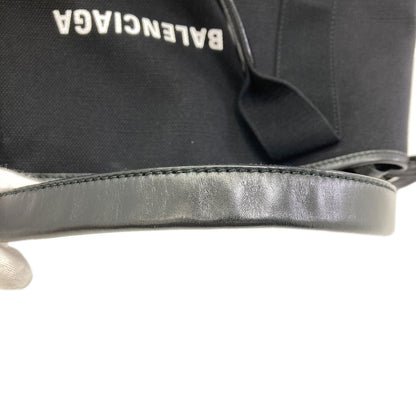 BALENCIAGA 339933 NAVY CABAS Handbag Canvas LeatherLadies [Used]