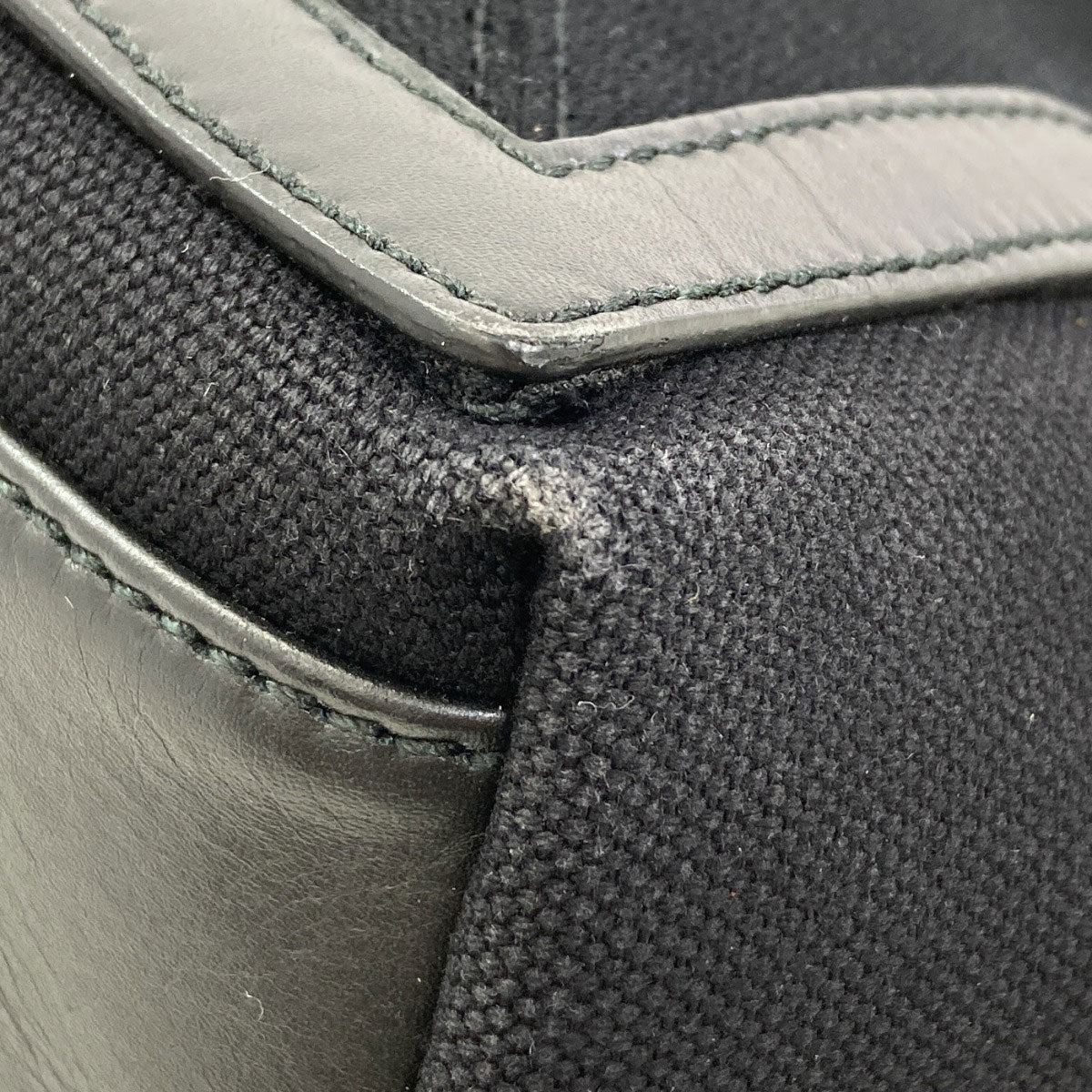 BALENCIAGA 339933 NAVY CABAS Handbag Canvas LeatherLadies [Used]