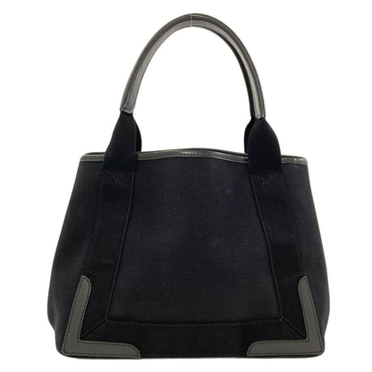 BALENCIAGA 339933 NAVY CABAS Handbag Canvas LeatherLadies [Used]