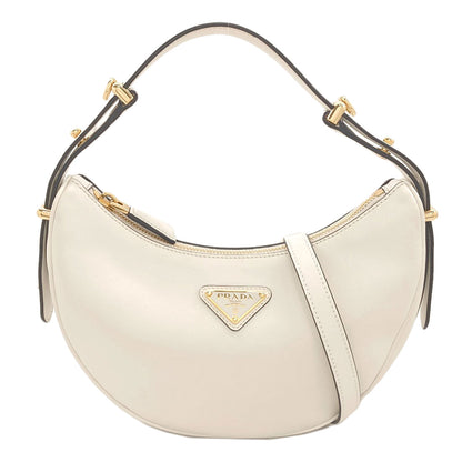 PRADA Arkhe Small Logo Hardware 2WAY Handbag Calf Ladies [Used]