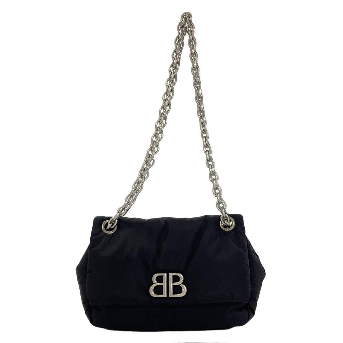 BALENCIAGA 792977 Monaco Mini Chain Shoulder Shoulder Bag Nylon Ladies [Used]