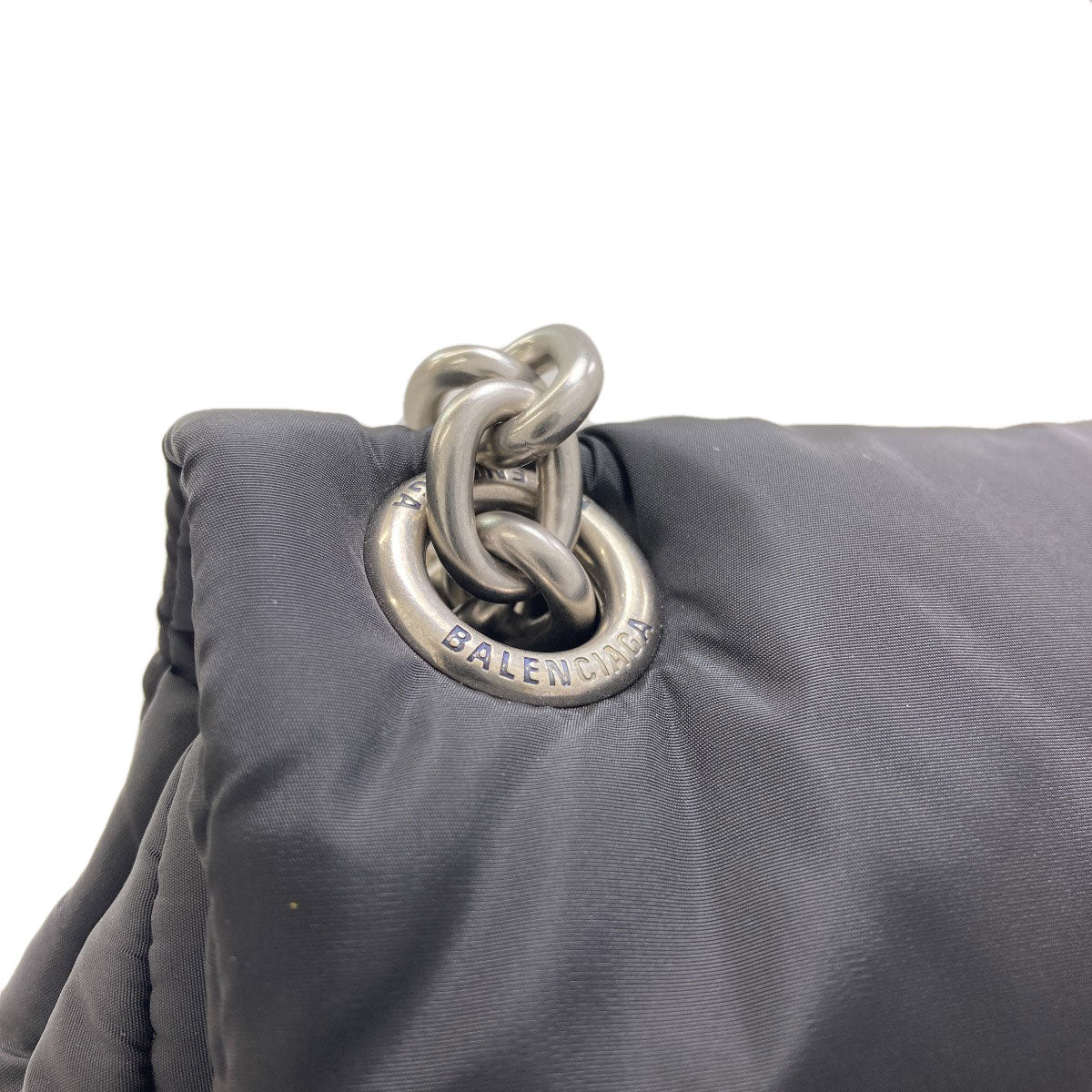 BALENCIAGA 792977 Monaco Mini Chain Shoulder Shoulder Bag Nylon Ladies [Used]