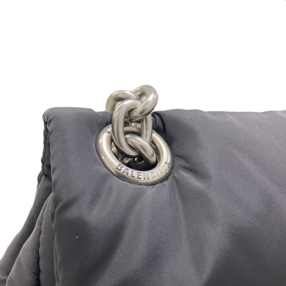BALENCIAGA 792977 Monaco Mini Chain Shoulder Shoulder Bag Nylon Ladies [Used]