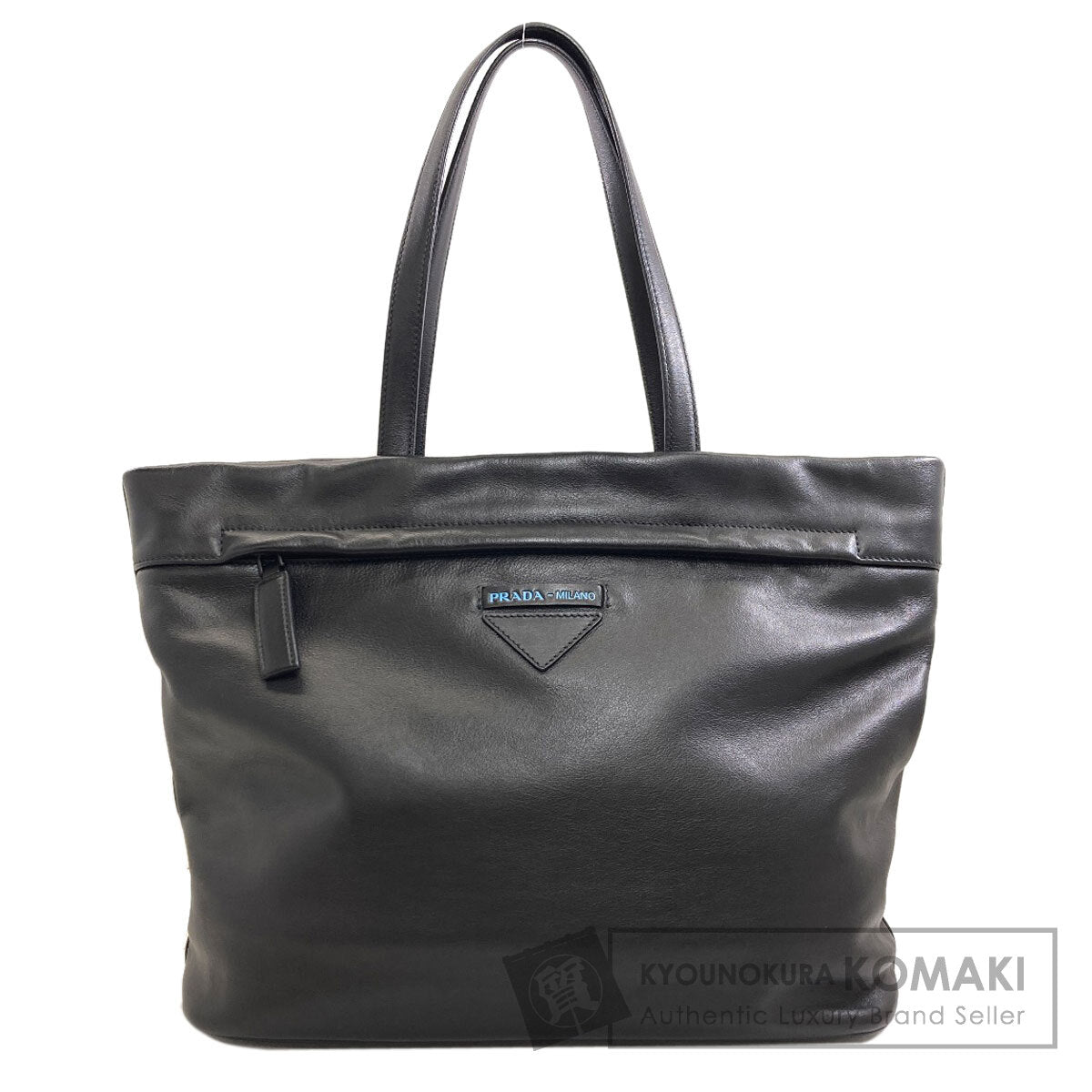 PRADA logo Tote Bag Calf Ladies [Used]