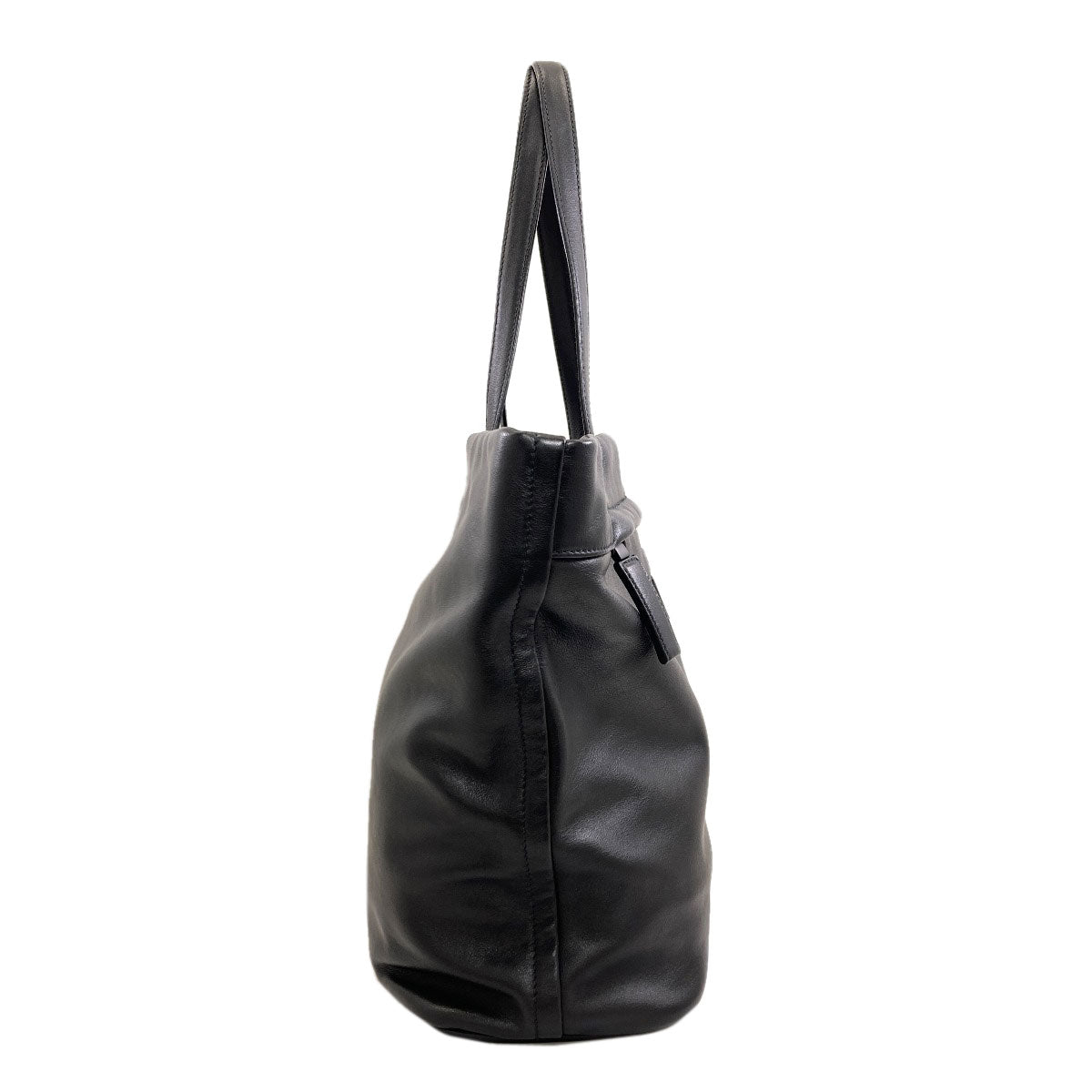 PRADA logo Tote Bag Calf Ladies [Used]