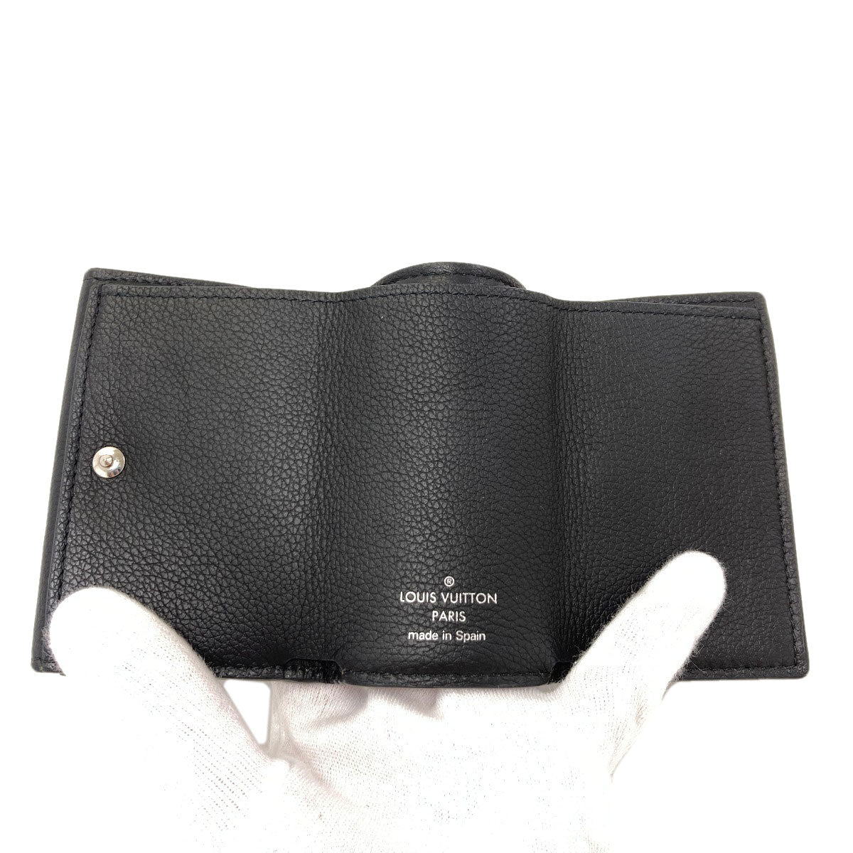 LOUIS VUITTON M63921 Portefeiulle Rock Mini Tri-fold wallet (with Coin Pocket) Taurillon ClemenceLeather Ladies [Used]