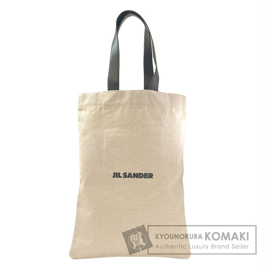 Jil Sander logo Tote Bag Canvas Ladies [Used]