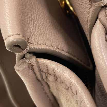 MAX MARA logo Handbag Leather Fleece-type materialLadies [Used]