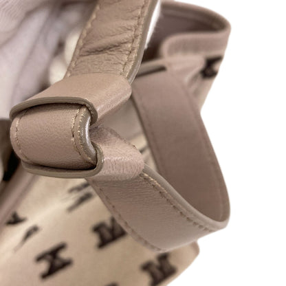 MAX MARA logo Handbag Leather Fleece-type materialLadies [Used]
