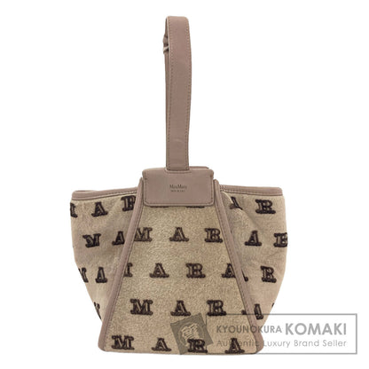 MAX MARA logo Handbag Leather Fleece-type materialLadies [Used]