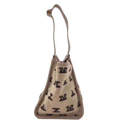 MAX MARA logo Handbag Leather Fleece-type materialLadies [Used]