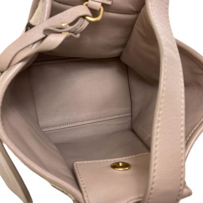 MAX MARA logo Handbag Leather Fleece-type materialLadies [Used]