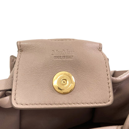 MAX MARA logo Handbag Leather Fleece-type materialLadies [Used]