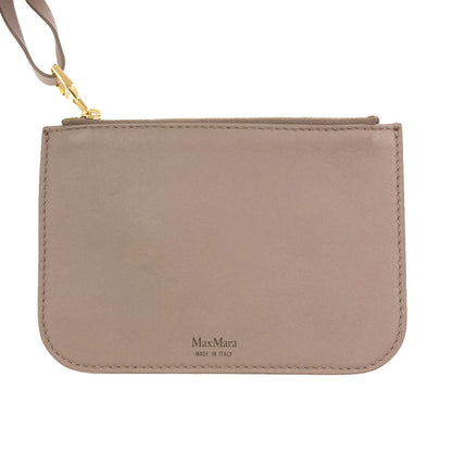 MAX MARA logo Handbag Leather Fleece-type materialLadies [Used]