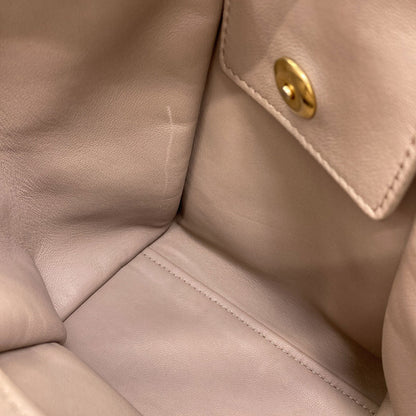 MAX MARA logo Handbag Leather Fleece-type materialLadies [Used]