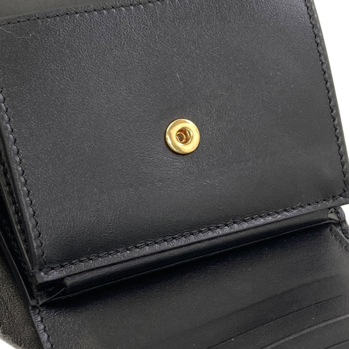 CELINE Small flap wallet Triomphe Tri-fold wallet (with Coin Pocket) Calf Ladies [Used]