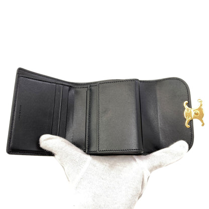 CELINE Small flap wallet Triomphe Tri-fold wallet (with Coin Pocket) Calf Ladies [Used]
