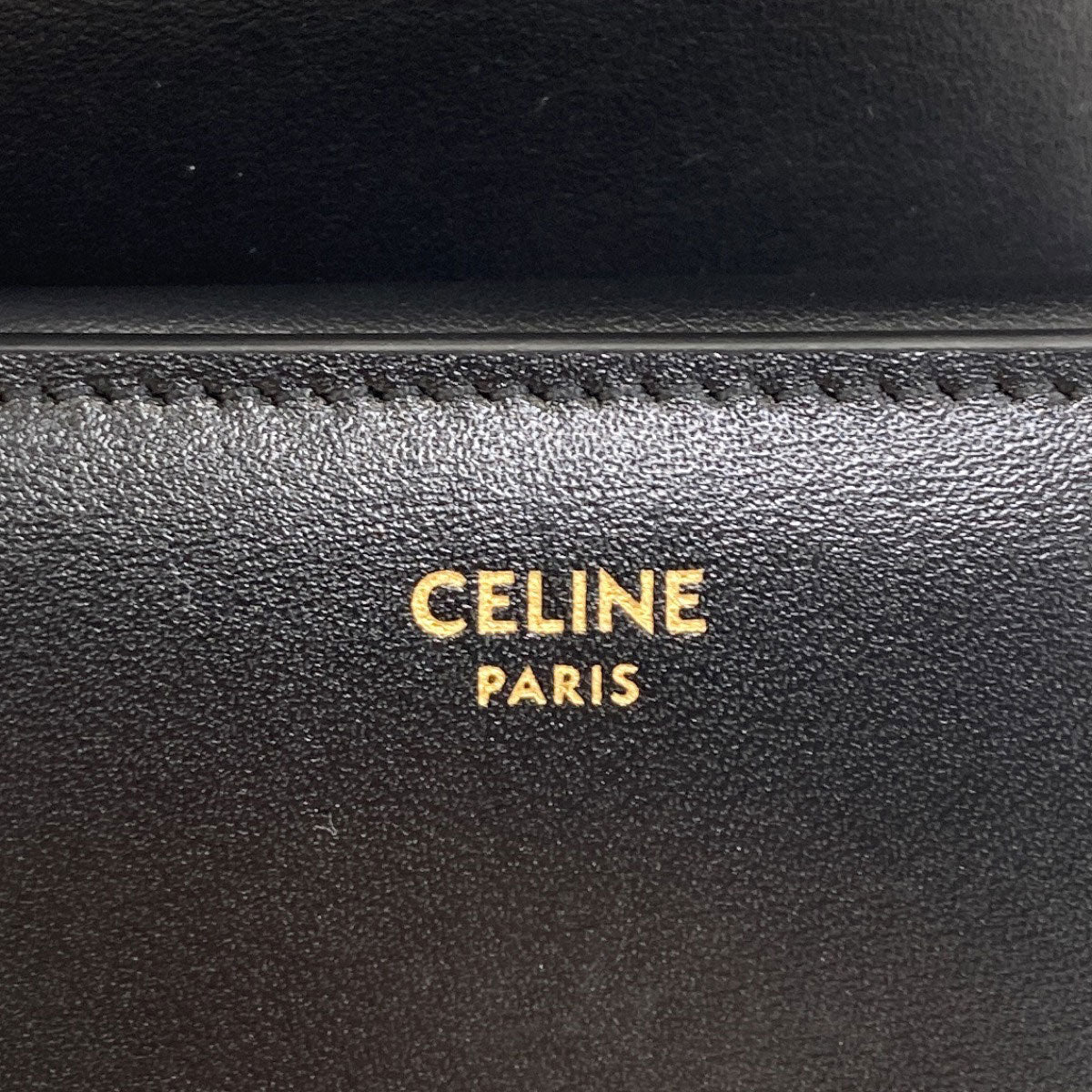 CELINE Small flap wallet Triomphe Tri-fold wallet (with Coin Pocket) Calf Ladies [Used]