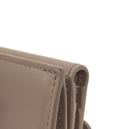 CELINE Triomphe compact wallet with coin compartment Tri-fold wallet (with Coin Pocket) Calf Ladies [Used]
