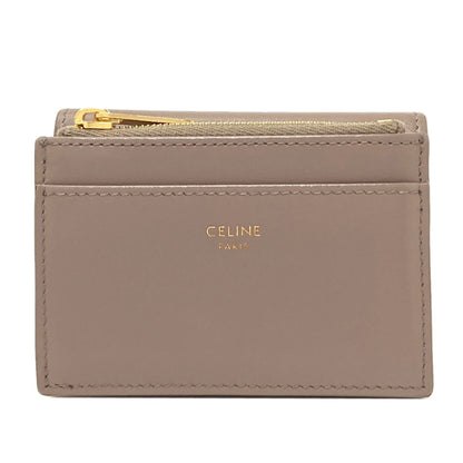 CELINE Triomphe compact wallet with coin compartment Tri-fold wallet (with Coin Pocket) Calf Ladies [Used]