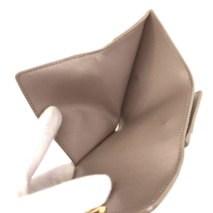 CELINE Triomphe compact wallet with coin compartment Tri-fold wallet (with Coin Pocket) Calf Ladies [Used]