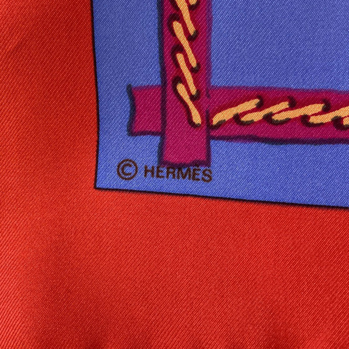 HERMES Carre90 African Hunt Scarf Silk Ladies [Used]