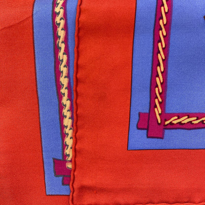 HERMES Carre90 African Hunt Scarf Silk Ladies [Used]