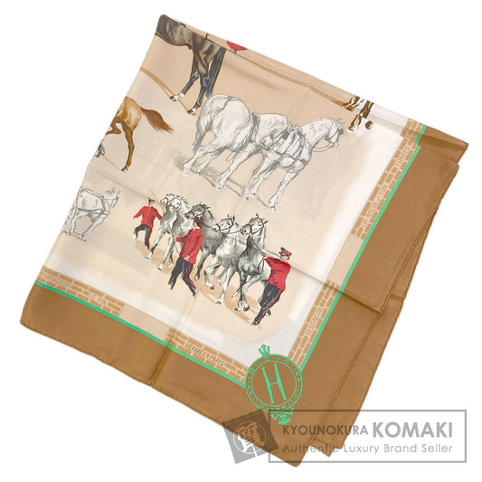 HERMES Carre90 LES HARAS NATIONAUX National Stud Farm Scarf Silk Ladies [Used]