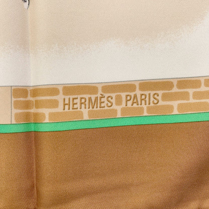 HERMES Carre90 LES HARAS NATIONAUX National Stud Farm Scarf Silk Ladies [Used]
