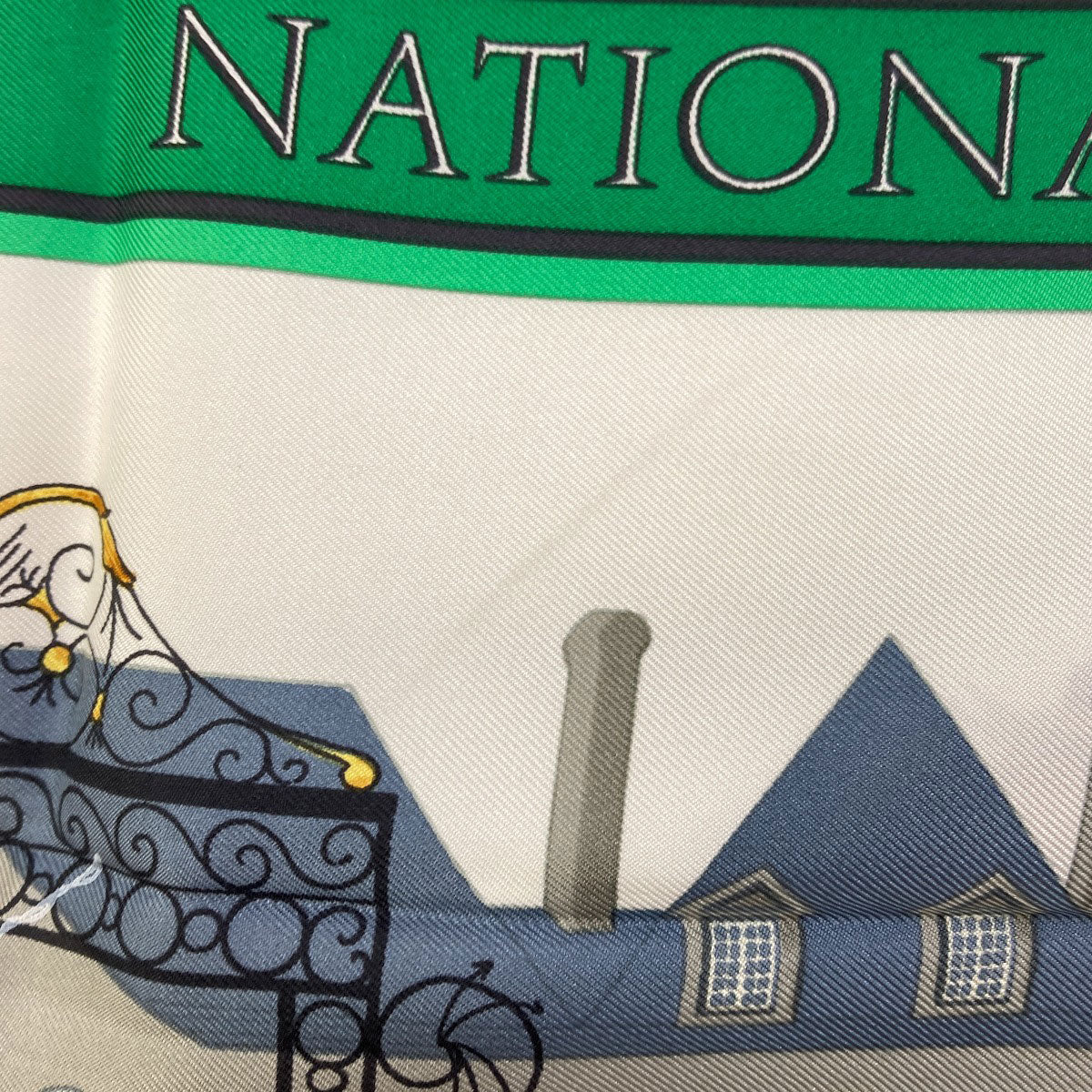 HERMES Carre90 LES HARAS NATIONAUX National Stud Farm Scarf Silk Ladies [Used]
