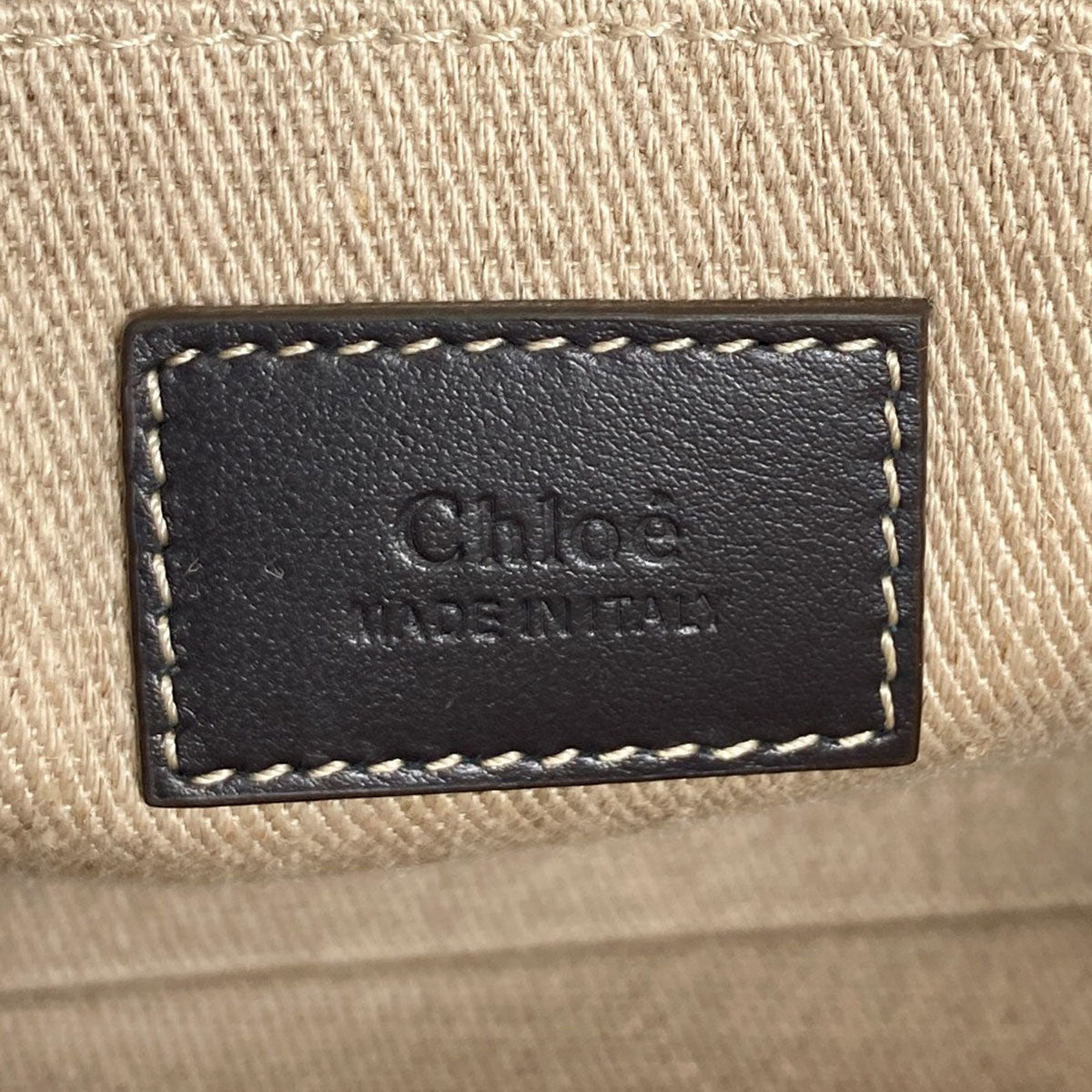 CHLOE Woody Small 2WAY Handbag Canvas Ladies [Used]
