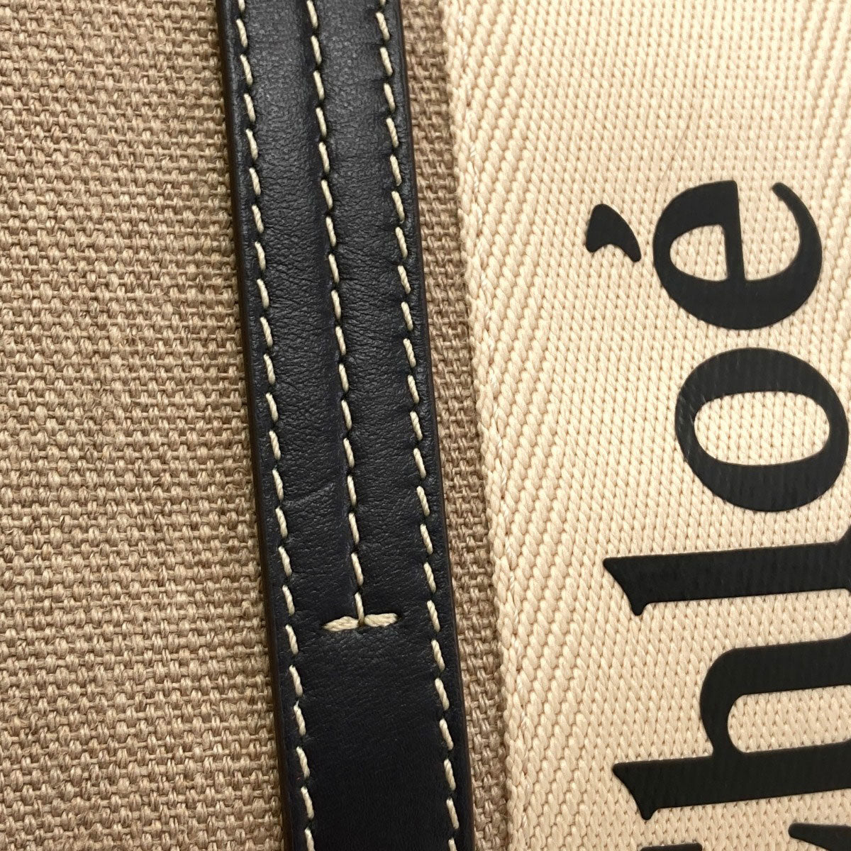 CHLOE Woody Small 2WAY Handbag Canvas Ladies [Used]