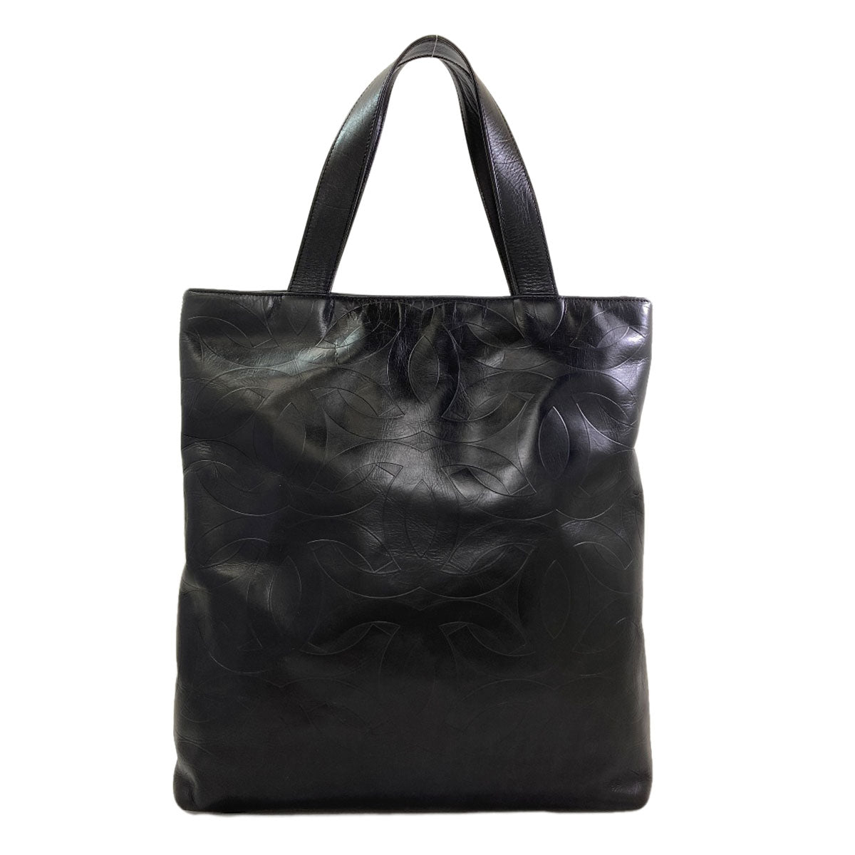CHANEL COCO Mark GoldHardware Tote Bag Calf Ladies [Used]
