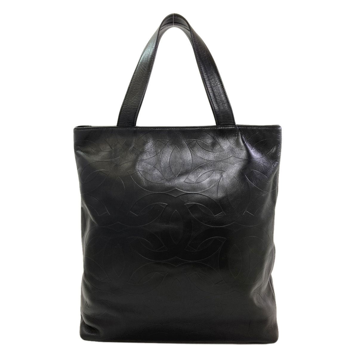 CHANEL COCO Mark GoldHardware Tote Bag Calf Ladies [Used]