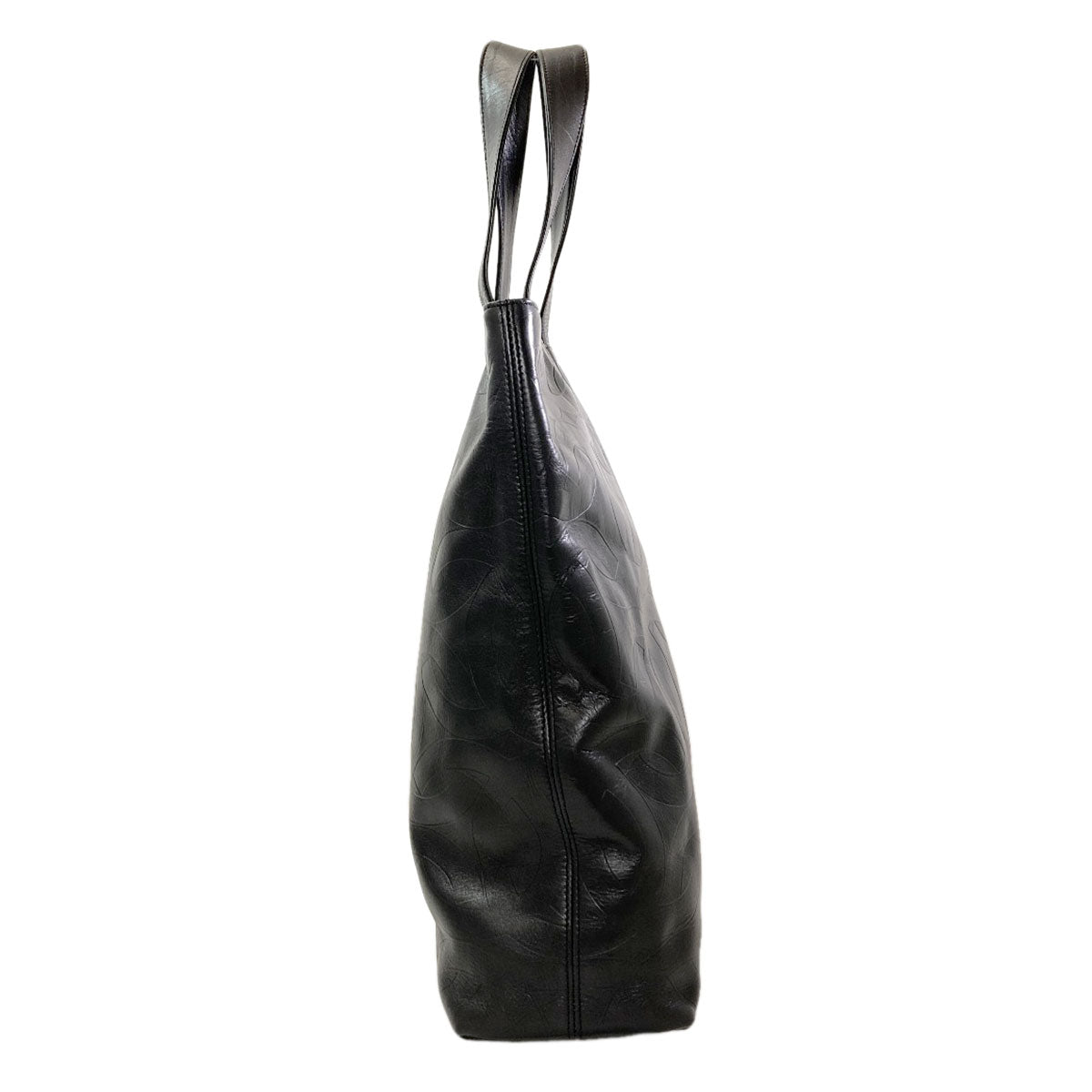 CHANEL COCO Mark GoldHardware Tote Bag Calf Ladies [Used]
