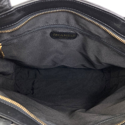 CHANEL COCO Mark GoldHardware Tote Bag Calf Ladies [Used]