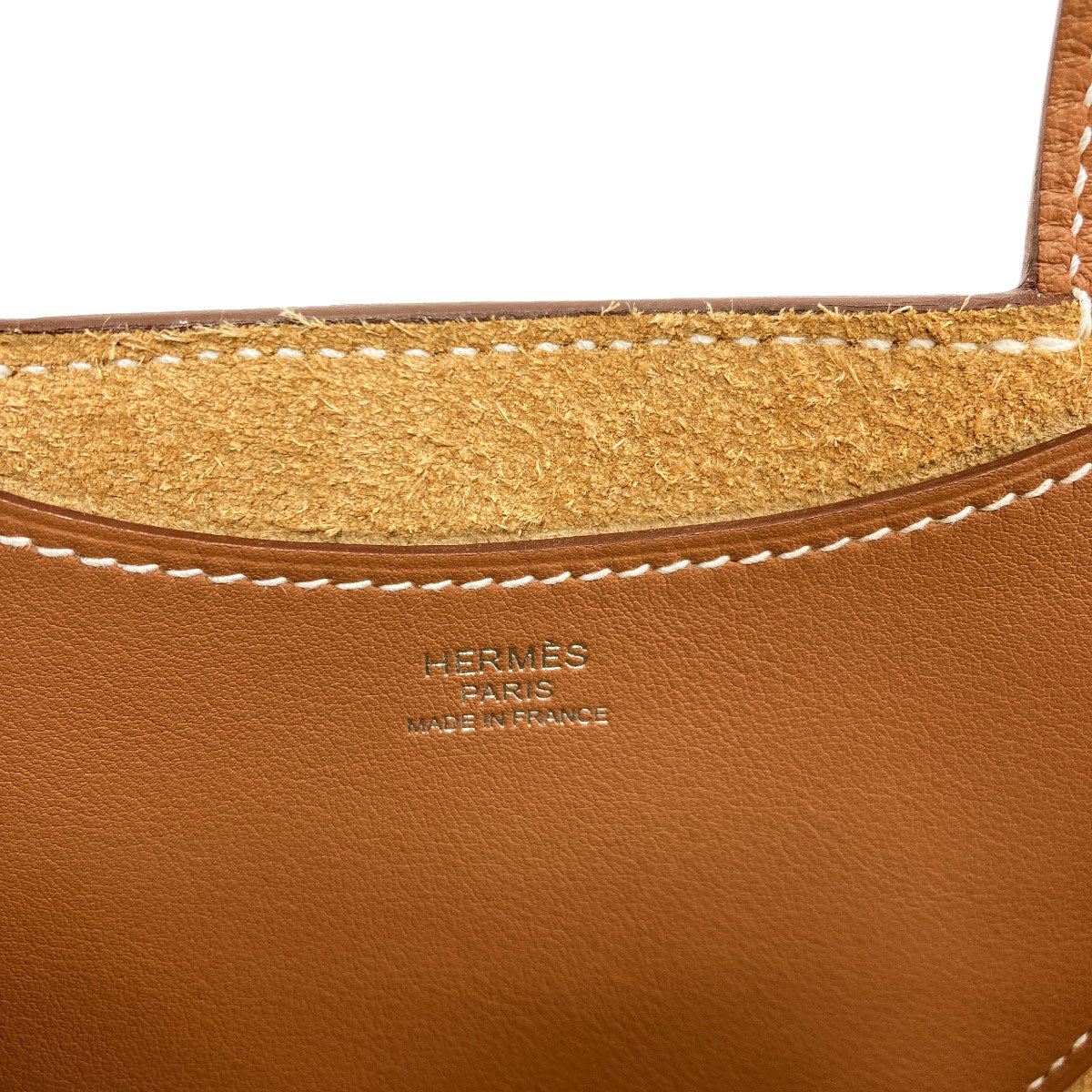 HERMES In the Loop 18 Gold SilverHardware Handbag Taurillon Clemence Ladies [Used]