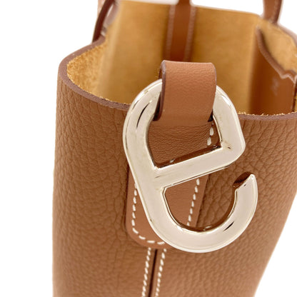 HERMES In the Loop 18 Gold SilverHardware Handbag Taurillon Clemence Ladies [Used]