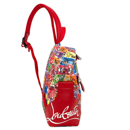 Christian Louboutin logo Backpack Â· Daypack Canvas LeatherLadies [Used]